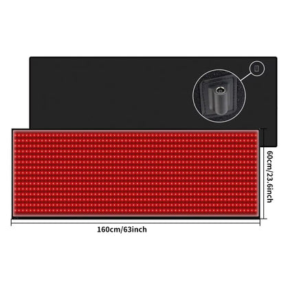 Red Light Mat Full Body 63" X 23.6" 945Pcs LED Beads 660Nm and 850Nm Red Light Blanket Whole Body LED Light Relax Pad